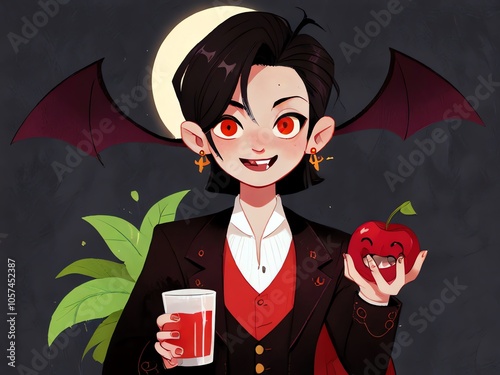 Vampire Character Illustration photo