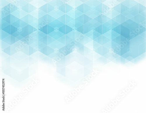 Abstract blue winter cold mosaic - vector circles background with copy space. Eps10