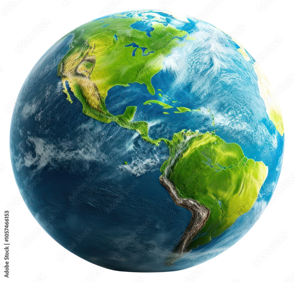 Fototapeta premium PNG Earth sphere planet space.