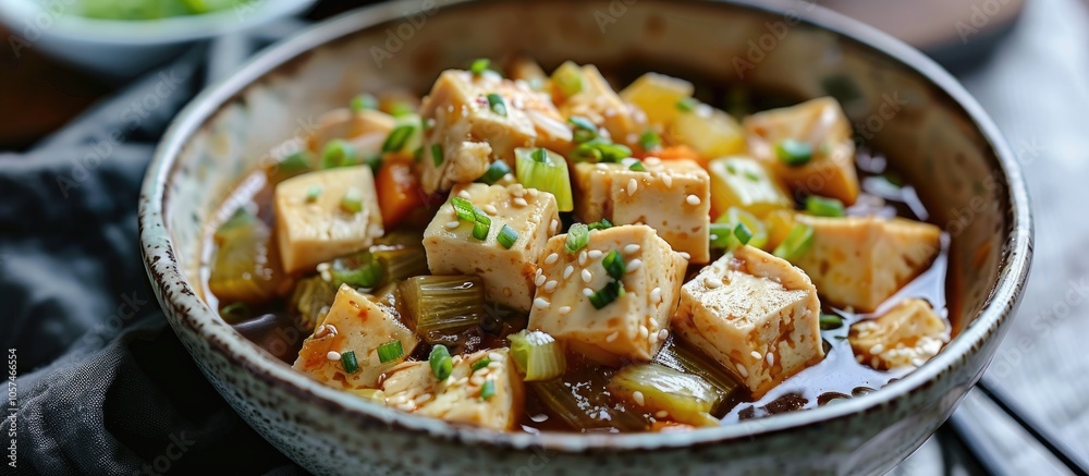 Chinese Food Tofu And Leek Braised For Healthy Comfort Food Chinese Food Tofu And Leek Braised For Healthy Comfort Food