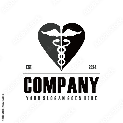 caduceus logo , pharmacy logo vector