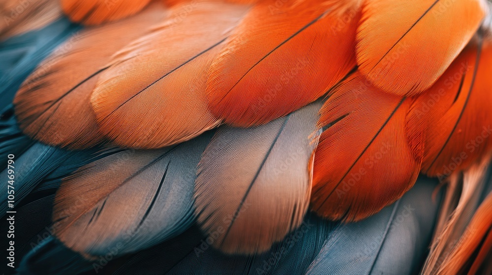 Obraz premium Bohemian style feather texture in a close up shot