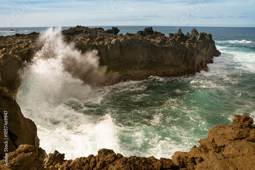 Portugal, Azores, Sao Miguel, Piscina naturale di Ferreira photo