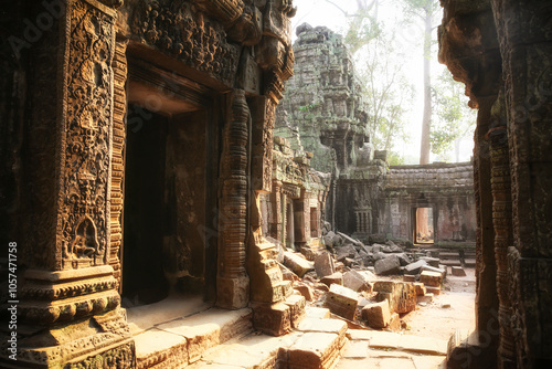 Cambodia, Angkor, Ta Prohm temple, Tomb Raider film location