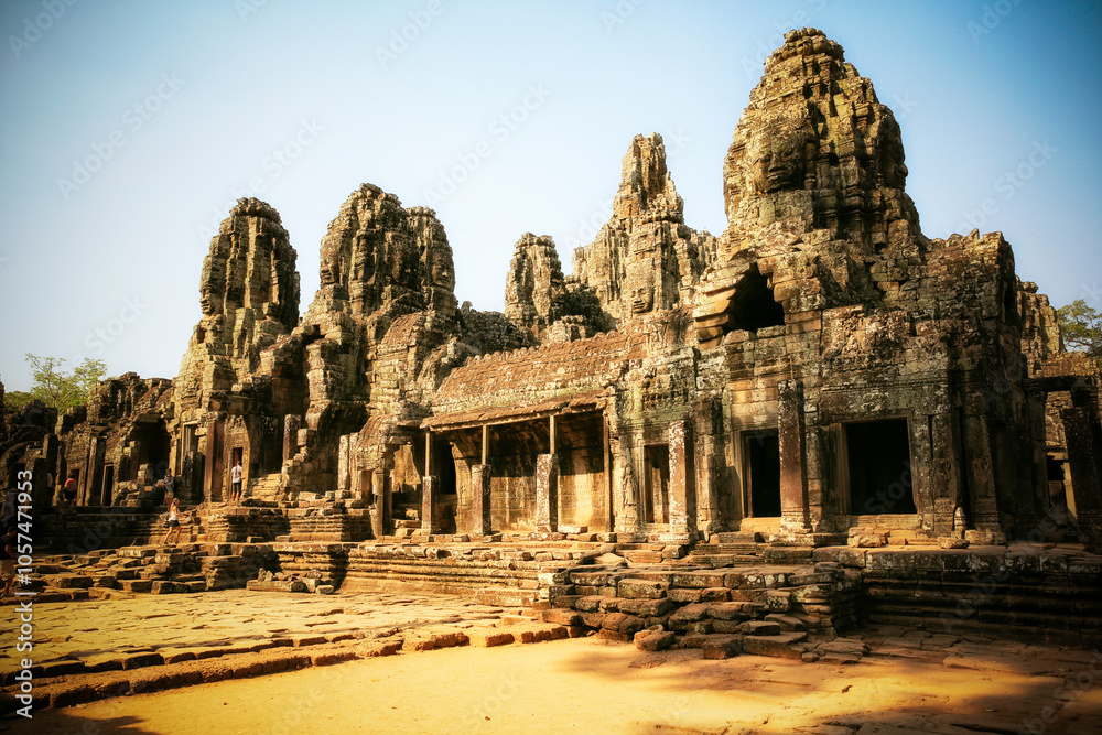 Cambodia, Angkor Wat, Angkor Thom, Bayon temple Cambodia, Angkor Wat, Angkor Thom, Bayon temple