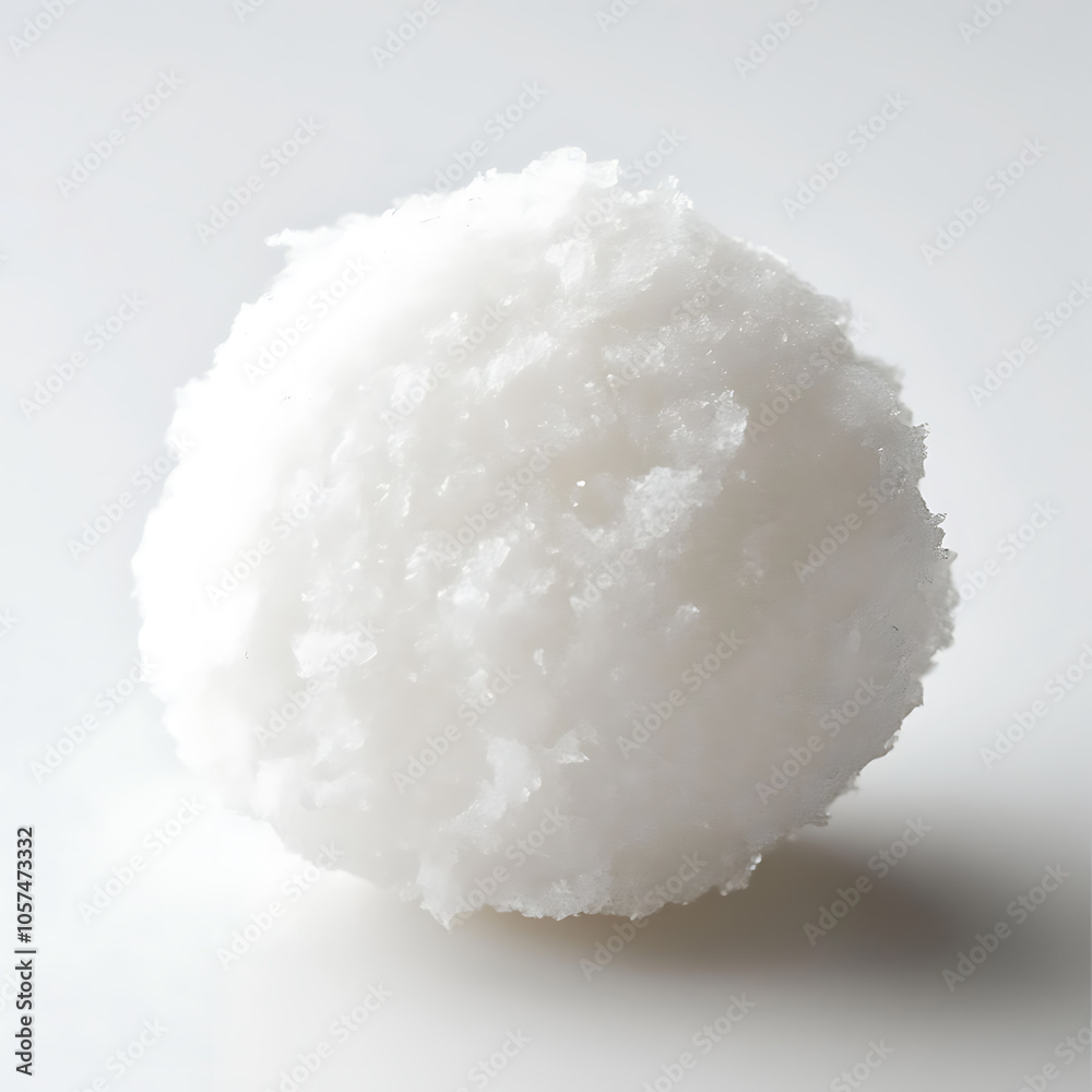 Snowball or hailstone on a white background Snowball or hailstone on a white background