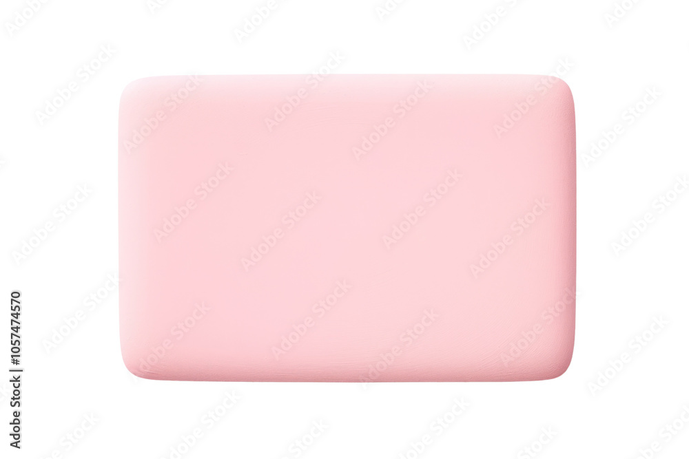 Pastel pink paint block with a soft, matte finish and rounded corners isolated on white background Pastel pink paint block with a soft, matte finish and rounded corners isolated on white background