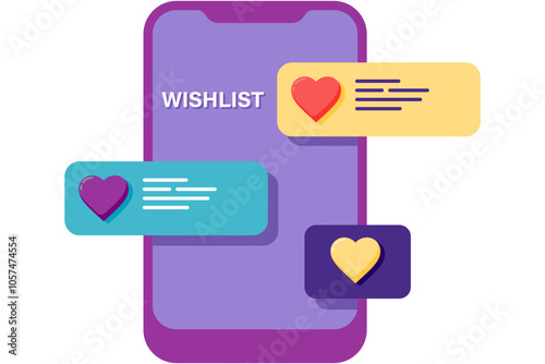 wishlist on a smartphone