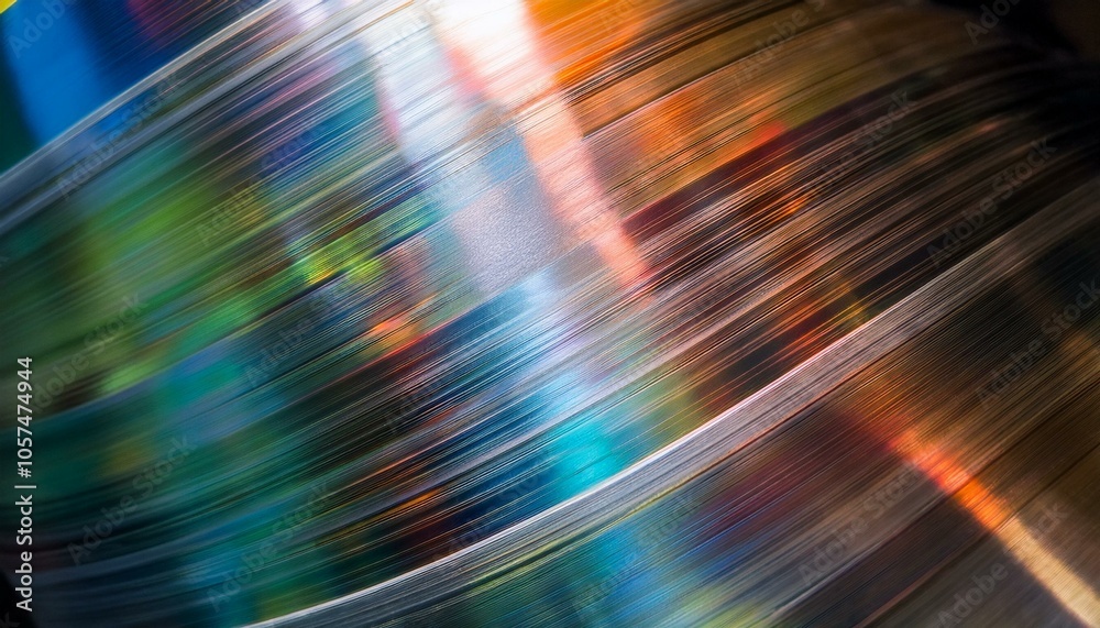 Close up of iridescent metallic surface Close up of iridescent metallic surface