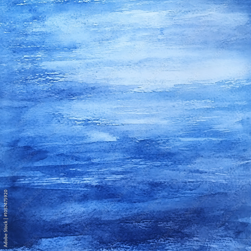 Watercolor hand drawn background; blue fading brush strokes Watercolor hand drawn background; blue fading brush strokes