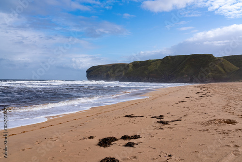 Melvich Beach on the NC500 north coast scotland