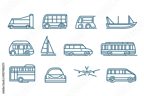Vector Illustrations of Transport: From Cars to Planes