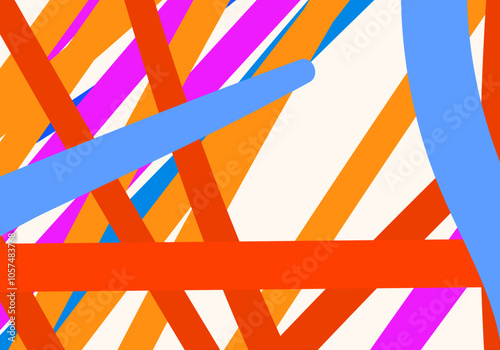 Wallpaper Mural background, vector abstract spontaneous doodles, expression spontaneous art. Torontodigital.ca