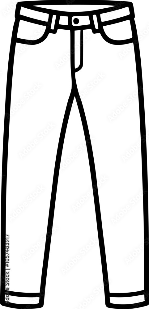 Men Trousers vector icon. filled flat sign for mobile concept and web sign, symbol, vector, art