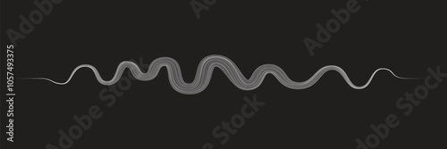 Digital sound equalizer . Audio signal frequency signal . Abstract flow linear fluid wavy shape . Acoustic volume lines .Curved lines pattern . Music sound wave . Vector illustration
