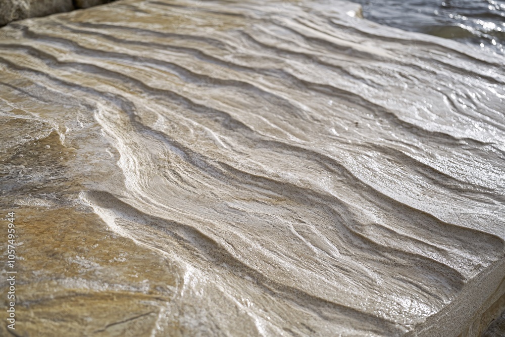 Natural Stone Texture Rippled Surface Brown and Gray Abstract Background Natural Stone Texture Rippled Surface Brown and Gray Abstract Background