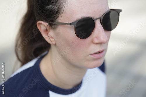 Woman exercising or doing workout session outside