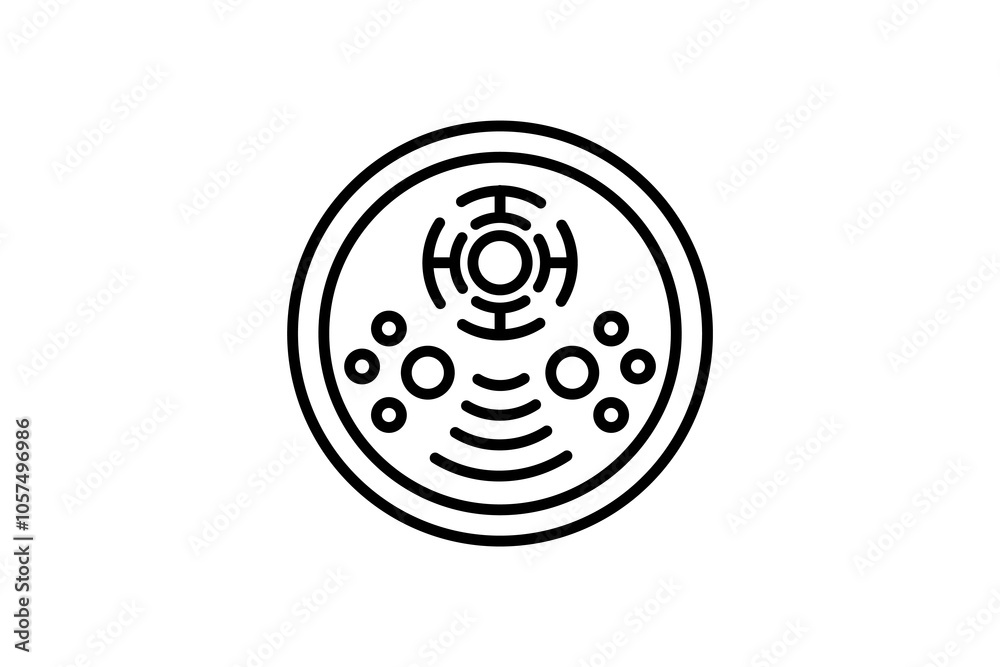 Animal cell icon. Related to biologic. suitable for web site, app, user interfaces. Line icon style Animal cell icon. Related to biologic. suitable for web site, app, user interfaces. Line icon style