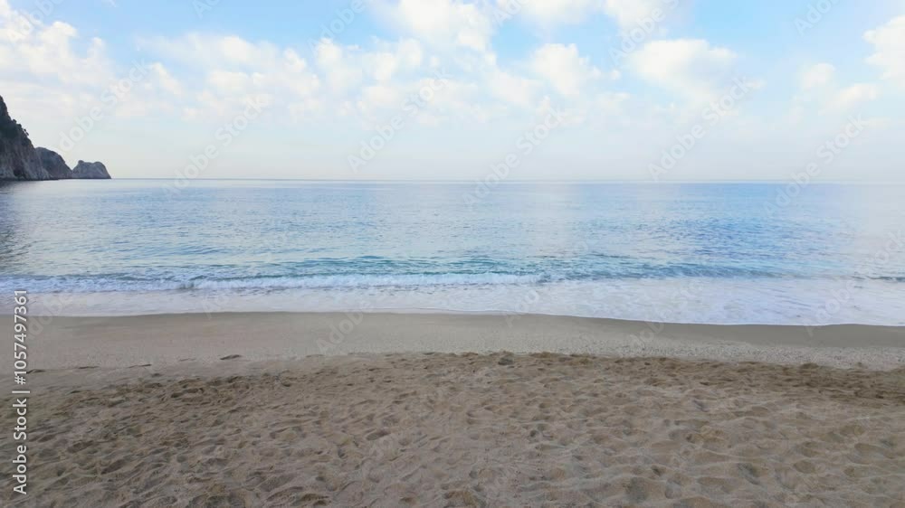 calm sea wave and the sky is blue calm sea wave and the sky is blue