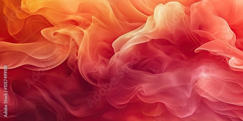 Artistic wallpaper featuring a backdrop of red and orange smoke, creating an abstract visual experience with swirling colors and flowing forms. photo