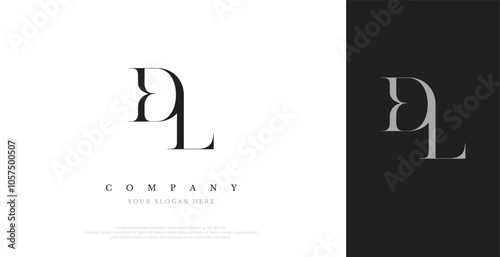 Initial DL Logo Design Vector 