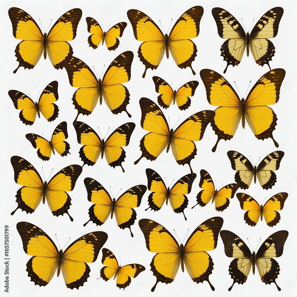 a flock of butterflies that are flying in the air. a flock of butterflies that are flying in the air.