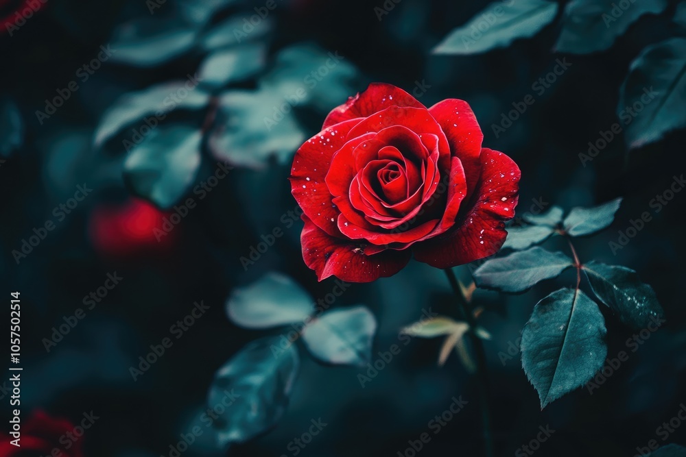 close up leaves rose flower with bokeh close up leaves rose flower with bokeh