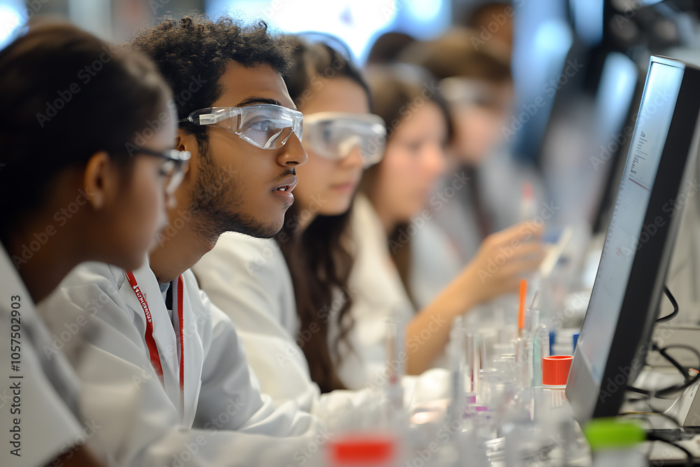 This image celebrates Science Day, showcasing the excitement and importance of scientific discovery and innovation This image celebrates Science Day, showcasing the excitement and importance of scientific discovery and innovation