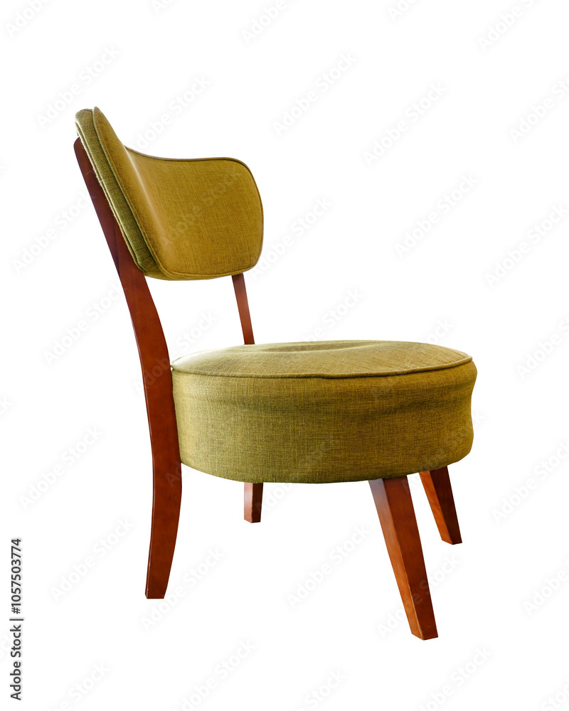 Fototapeta premium wooden chair isolated on white background. This has clipping path.