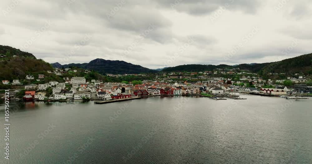 View of the city of Flekkefjord, Norway View of the city of Flekkefjord, Norway