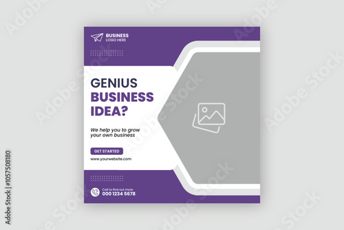 Digital business marketing social media post and web banner design