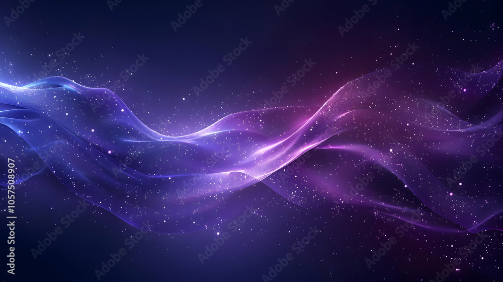 Abstract Background With Glowing Wavy Lines And Purple And Blue Colors Abstract Background With Glowing Wavy Lines And Purple And Blue Colors