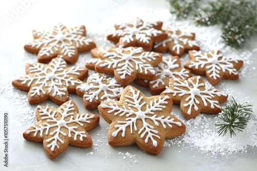 Snowflake cookies for the holidays