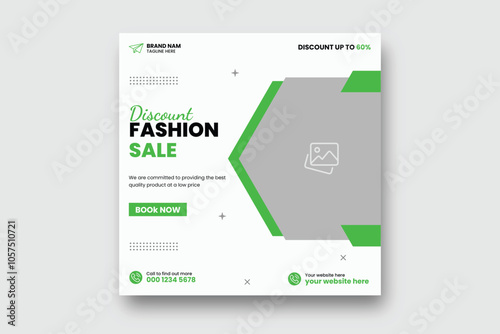 Fashion social media post design