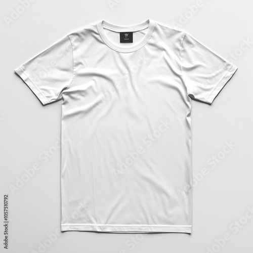 White t-shirt template isolated on a white background