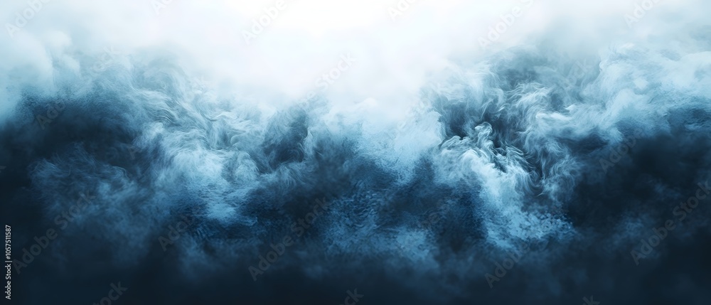 Abstract blue and white cloud formations creating a mystical and ethereal atmosphere. The swirling patterns evoke feelings of calm and tranquility. Abstract blue and white cloud formations creating a mystical and ethereal atmosphere. The swirling patterns evoke feelings of calm and tranquility.