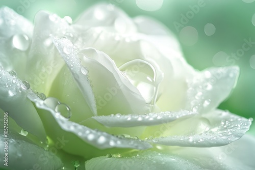 close up leaves rose flower with bokeh