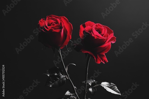 close up leaves rose flower with bokeh