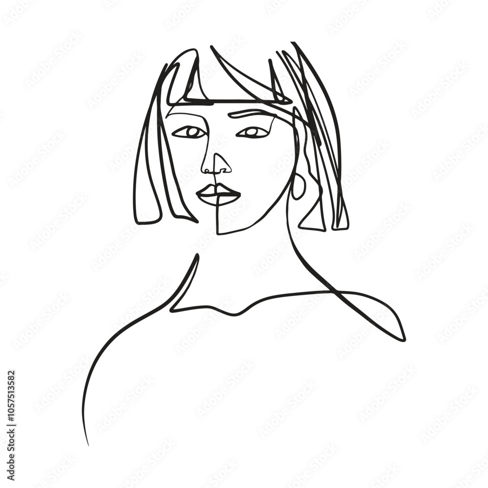Continuous line, drawing of set faces and hairstyle, fashion concept, woman beauty minimalist, vector illustration for t-shirt, slogan design print graphics style
Continuous line, drawing of set faces and hairstyle, fashion concept, woman beauty minimalist, vector illustration for t-shirt, slogan design print graphics style