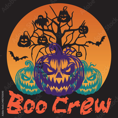 Boo Crew - Halloween Typography