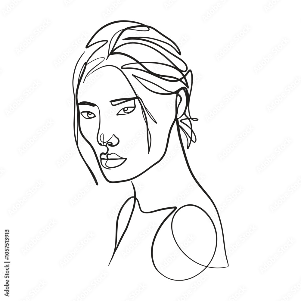 Continuous line, drawing of set faces and hairstyle, fashion concept, woman beauty minimalist, vector illustration for t-shirt, slogan design print graphics style
Continuous line, drawing of set faces and hairstyle, fashion concept, woman beauty minimalist, vector illustration for t-shirt, slogan design print graphics style
