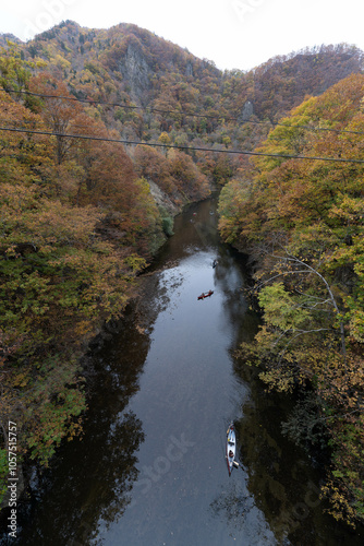 北海道 札幌 定山渓 秋 紅葉