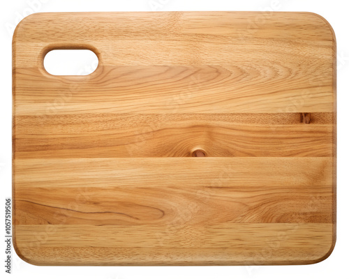 Wooden cutting board on display in natural light