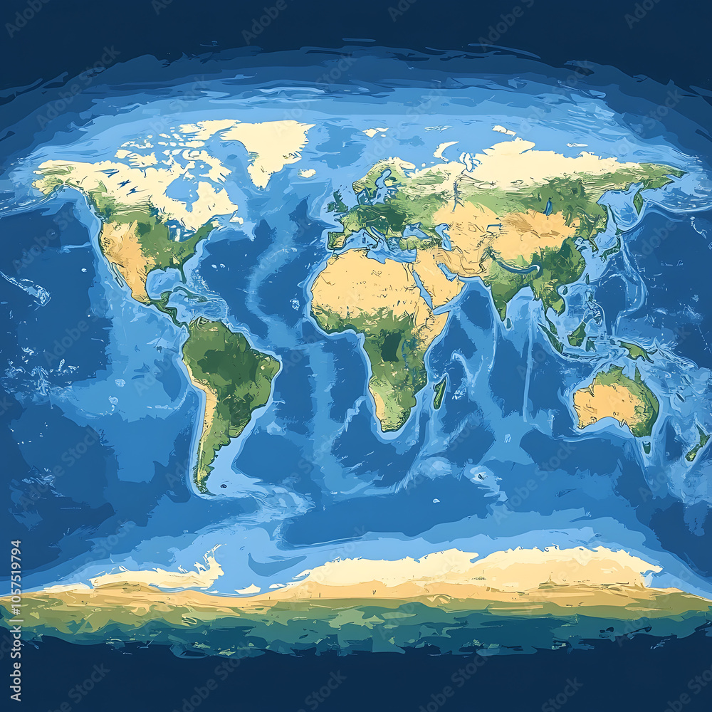 Obraz premium Vector world map