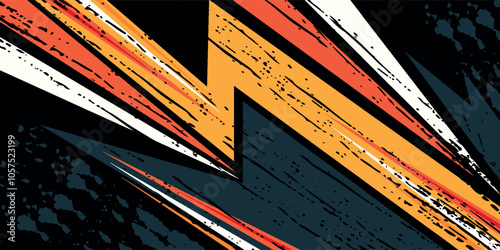 Abstract orange grey sports racing concept banner background illustration