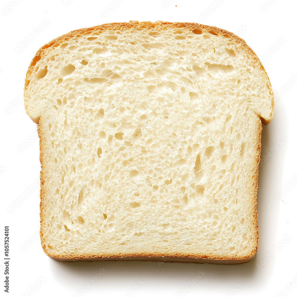 Slice of white bread 