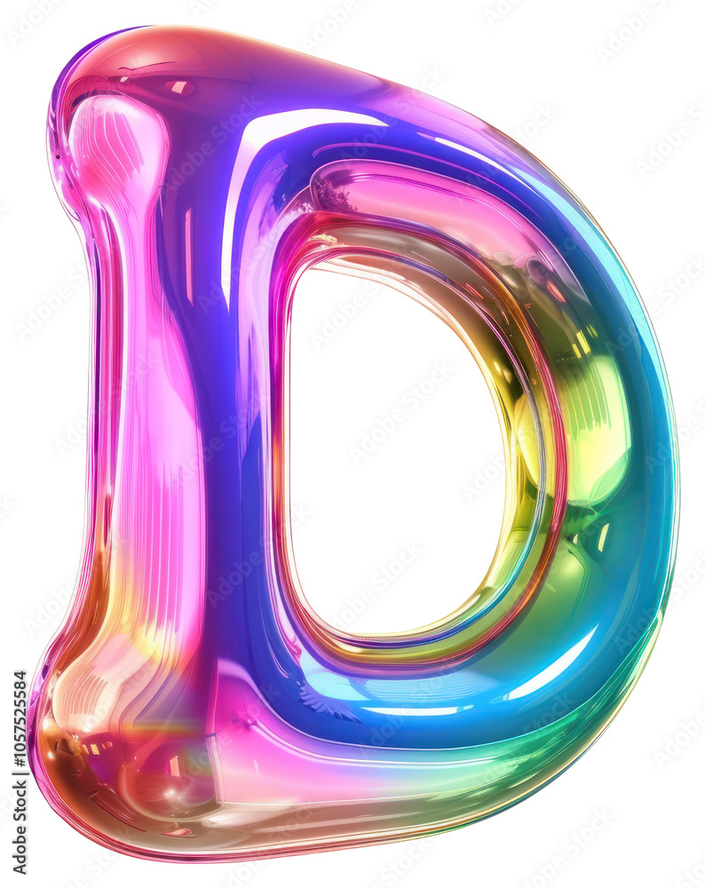 PNG Rainbow bubble letter D purple glossy art. PNG Rainbow bubble letter D purple glossy art.