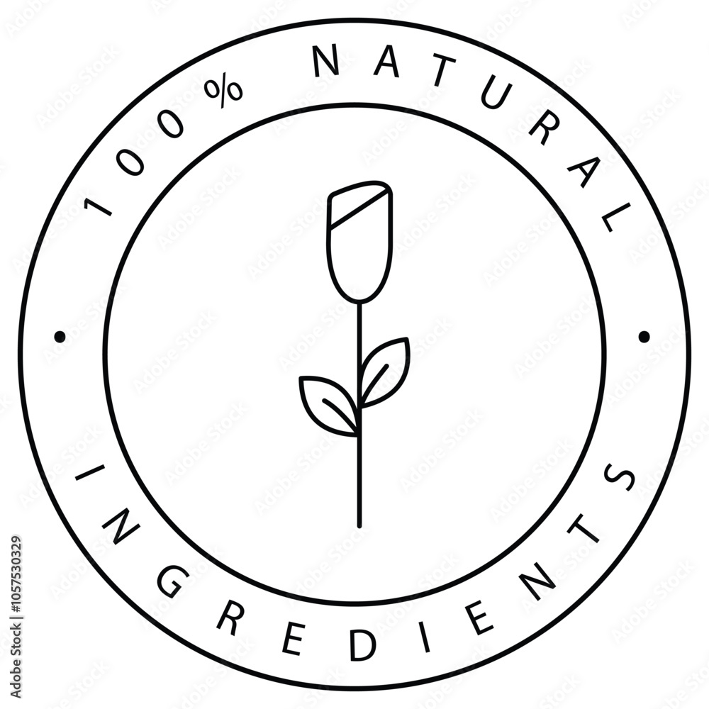 Non-Toxic Natural Ingredients Vector Icon Design Non-Toxic Natural Ingredients Vector Icon Design