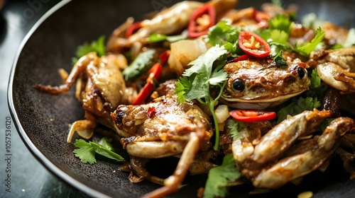 Chha Banle - Cambodian Stir-Fried Frog (Cambodian Cuisine) photo