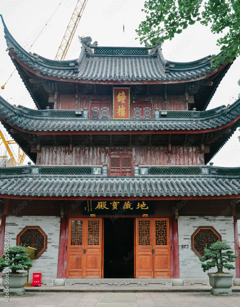 scenic view of Qita Temple in early summer at Yinzhou, Ningbo, China scenic view of Qita Temple in early summer at Yinzhou, Ningbo, China